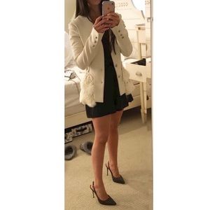 Modeled $2000 Jonathan Simkhai Fox Fur Blazer 2
